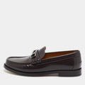 Gucci Brown Leather Horsebit Slip On Loafers Size 42.5