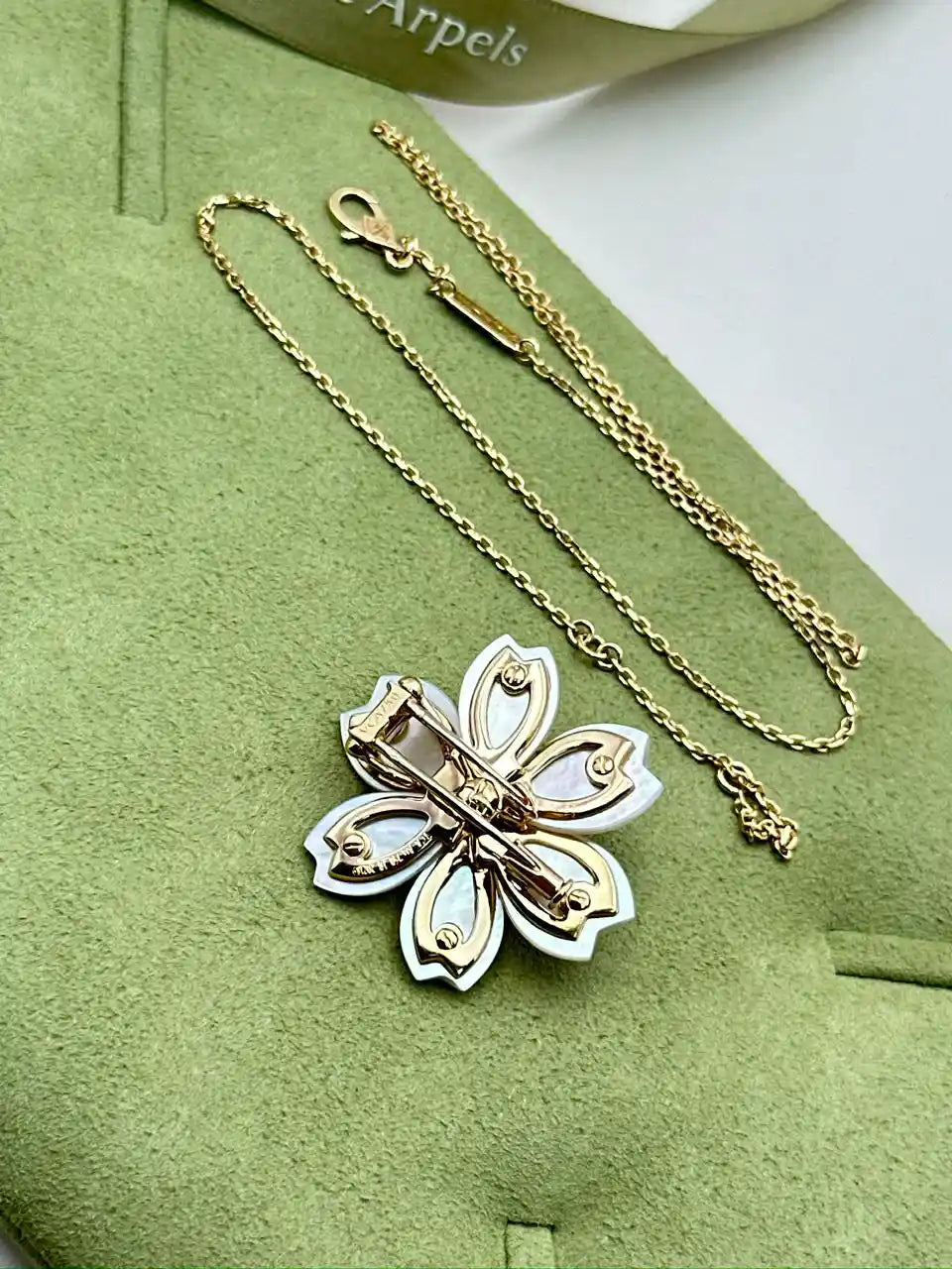 Van Cleef And Arpels Rose De Noel Clip Pendant
