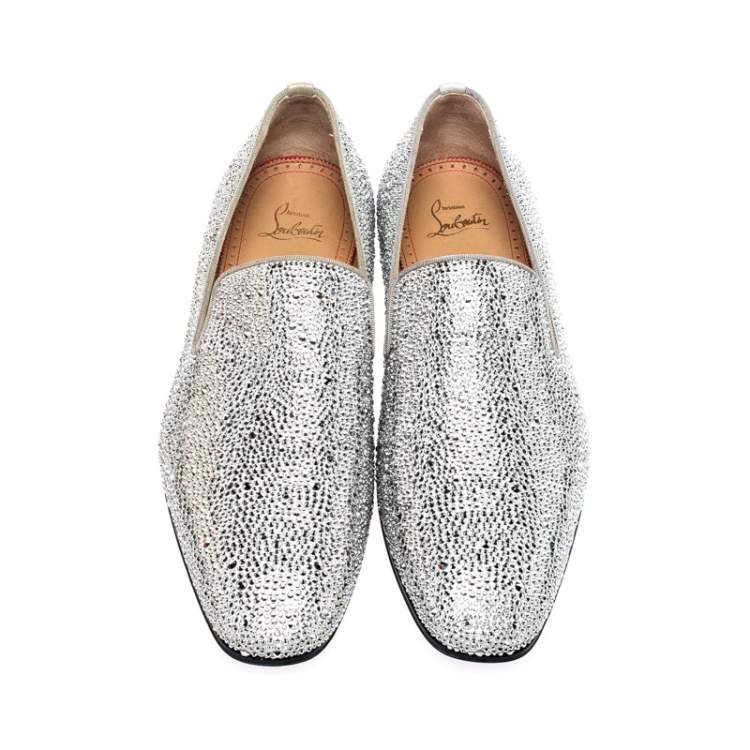 Christian Louboutin Swarovski Dandelion Strass Loafers Size 42