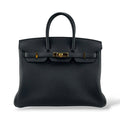 Hermes Birkin 25 Black Togo GHW