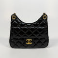 CHANEL MINI QUILTED MEDALLION SHOULDER BAG WITH GOLD HARDWARE