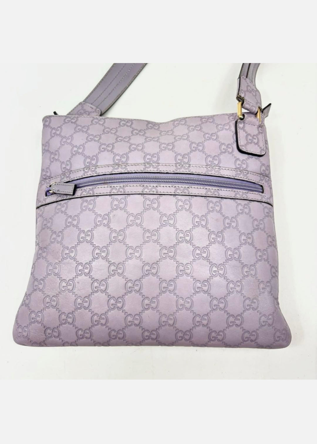 Gucci GG Marmont Leather Shoulder Bag Pastel Purple