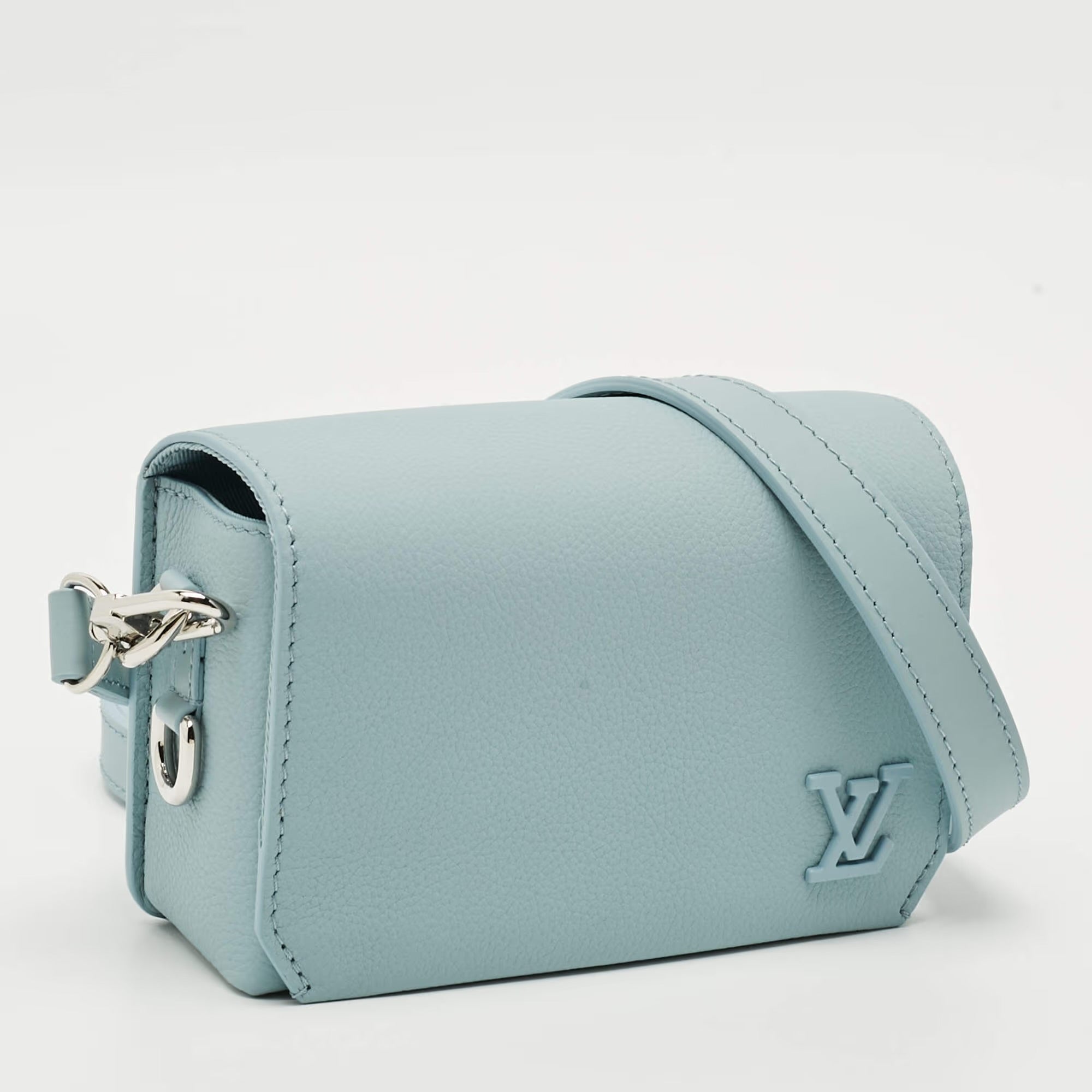 Louis Vuitton Fastline Blue Aerogram Leather Wearable Wallet