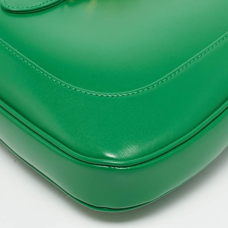 Gucci Jackie 1961 Small Green Smooth Leather Hobo