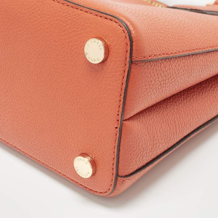 Michael Kors Adele Orange Leather Tote