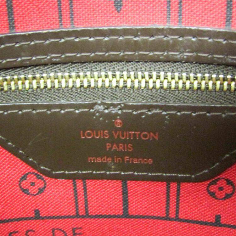 Louis Vuitton Neverfull MM Damier Ebene Tote Bag