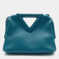 Bottega Veneta Point Blue Leather Bag