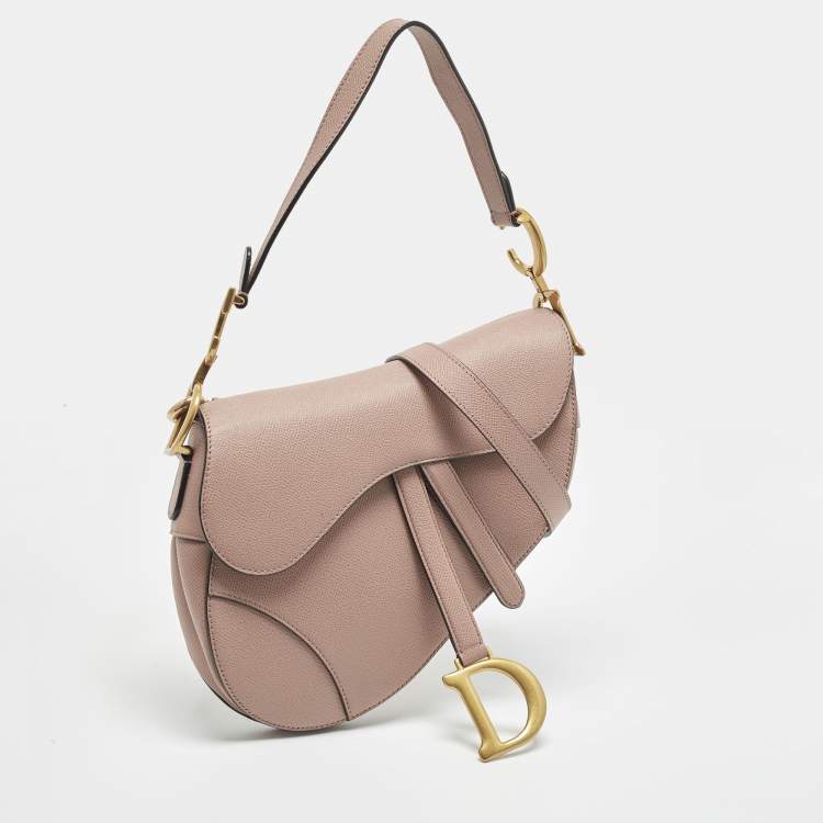 Dior Saddle Dusty Pink Leather Shoulder Bag