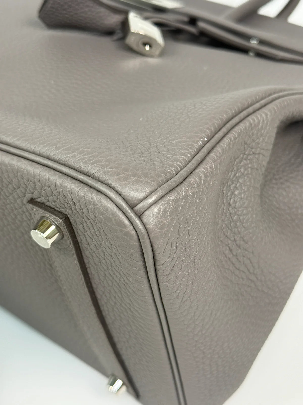 HERMÈS BIRKIN 35 IN GRIS ETAIN TOGO LEATHER WITH PALLADIUM HARDWARE