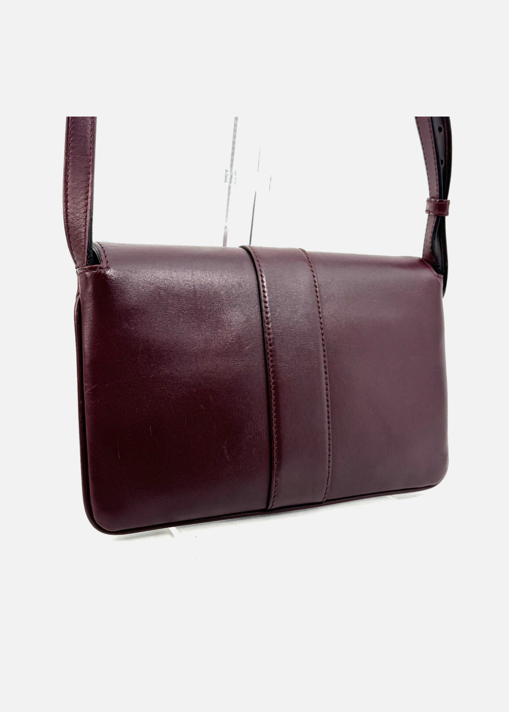 GUCCI Arli Shoulder Bag GG Marmont Burgundy Leather Crossbody