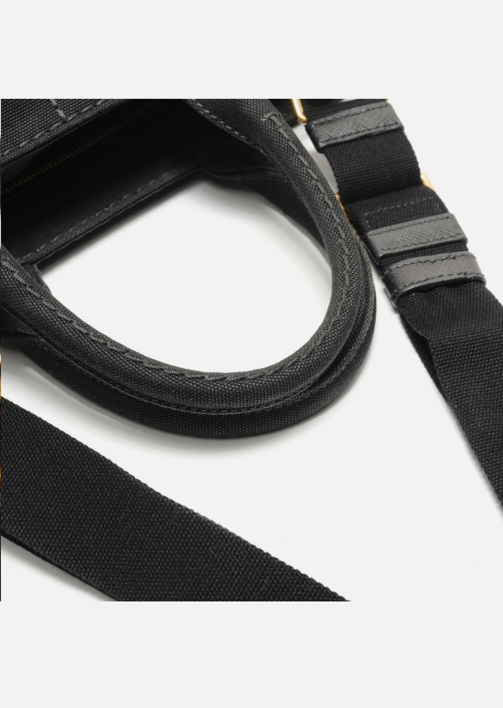 PRADA Canapa SS 2WAY Handbag black