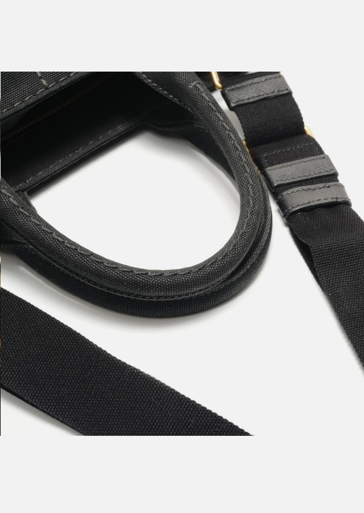 PRADA Canapa SS 2WAY Handbag black
