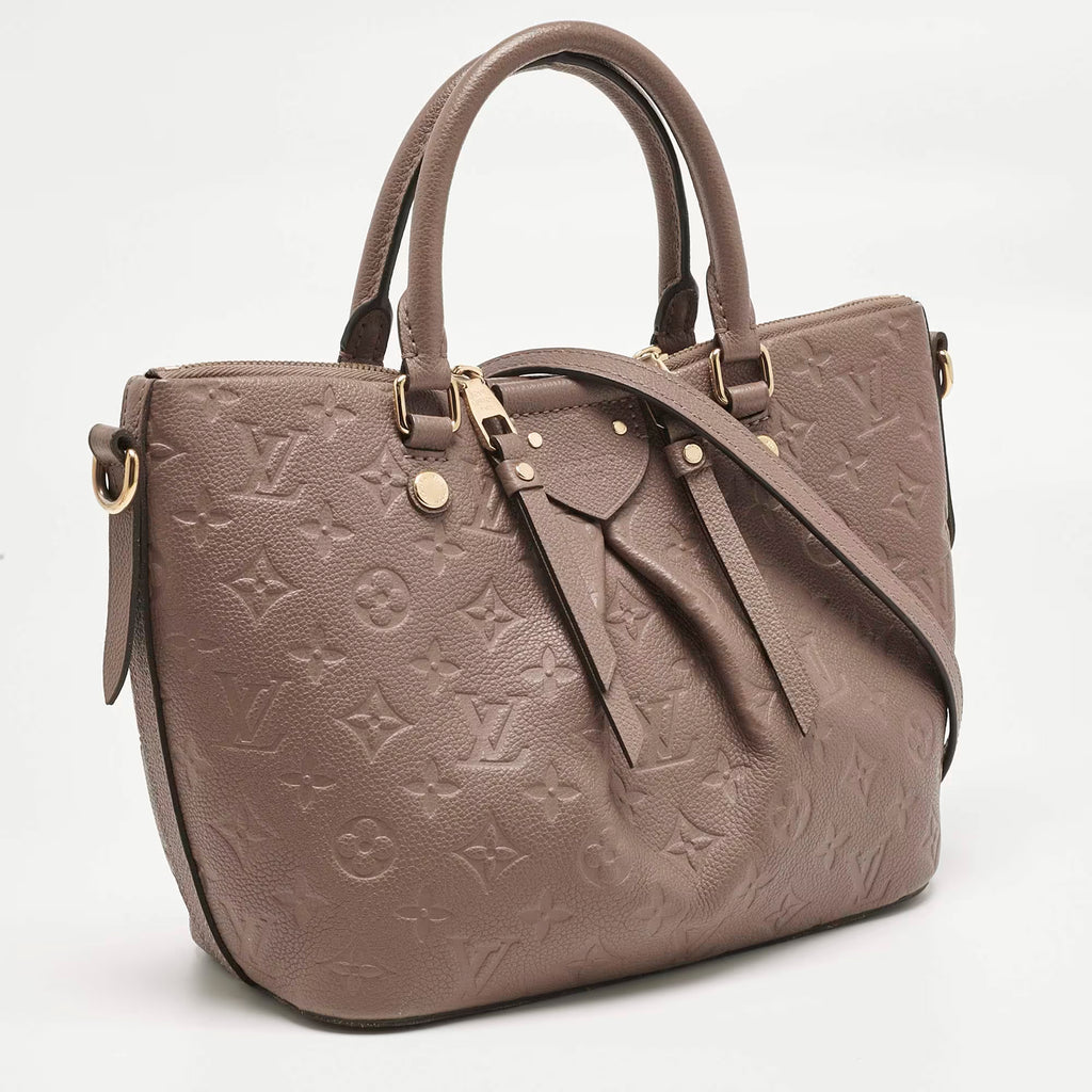 Louis Vuitton Beige Monogram Empreinte Leather Mazarine PM Bag