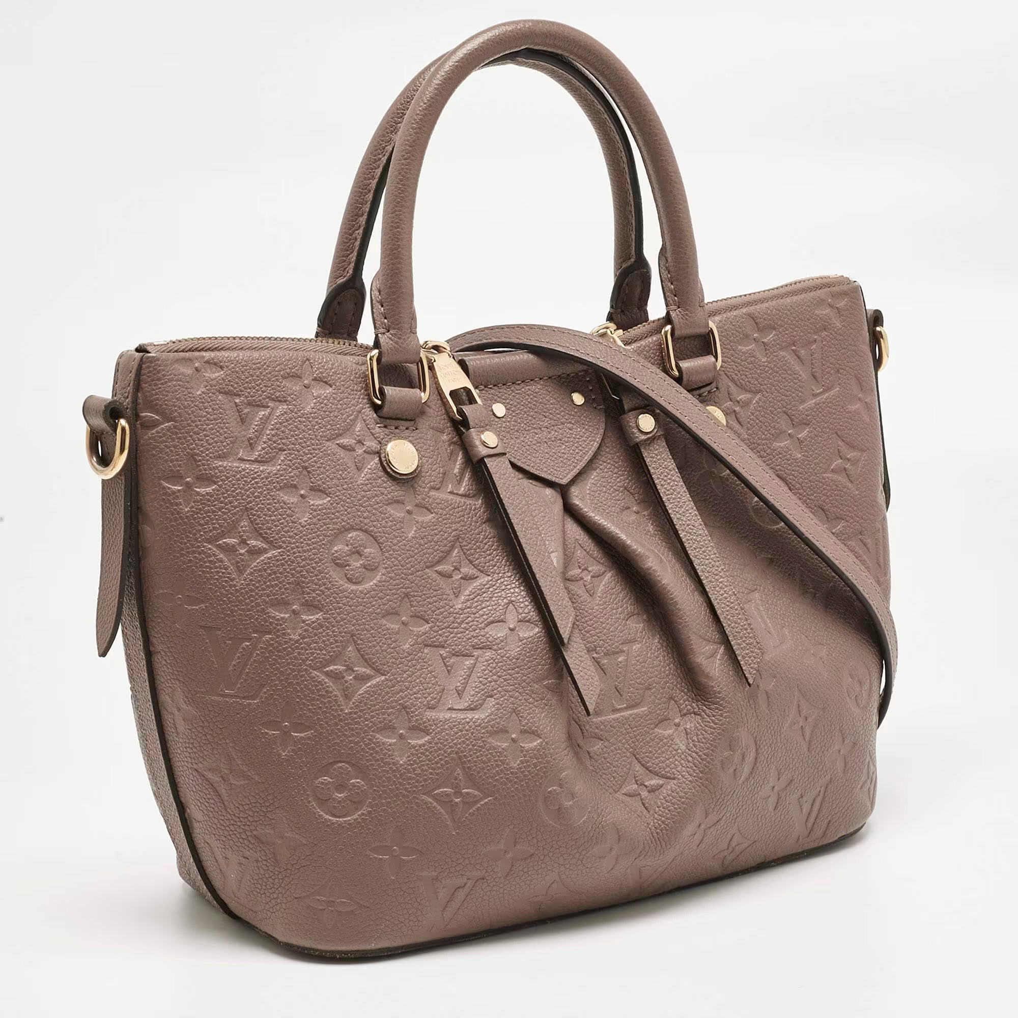 Louis Vuitton Beige Monogram Empreinte Leather Mazarine PM Bag