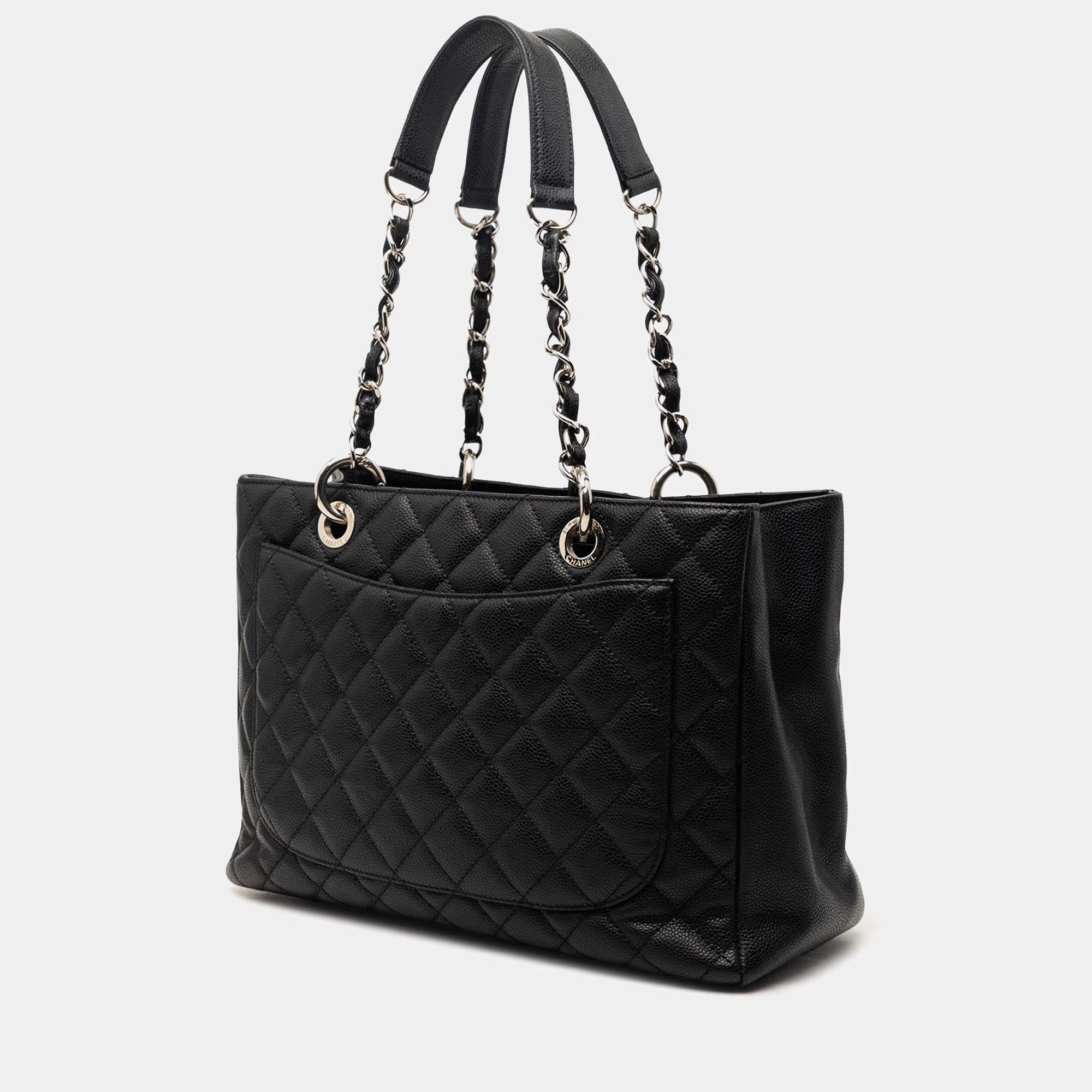 Chanel Black Caviar Grand Shopping Tote