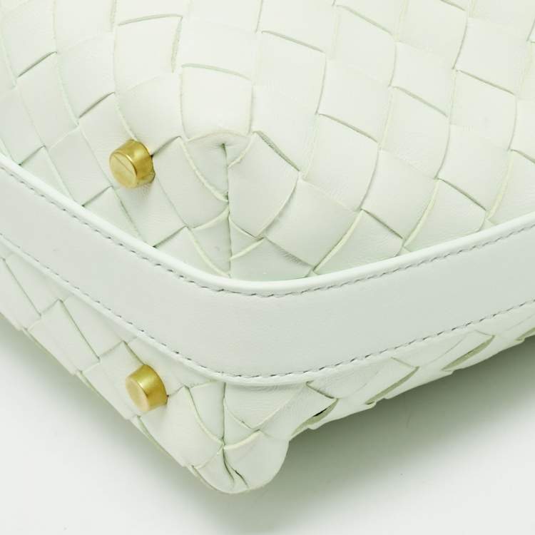 Bottega Veneta Wallace Mini Glacier Green Intrecciato Leather Hobo