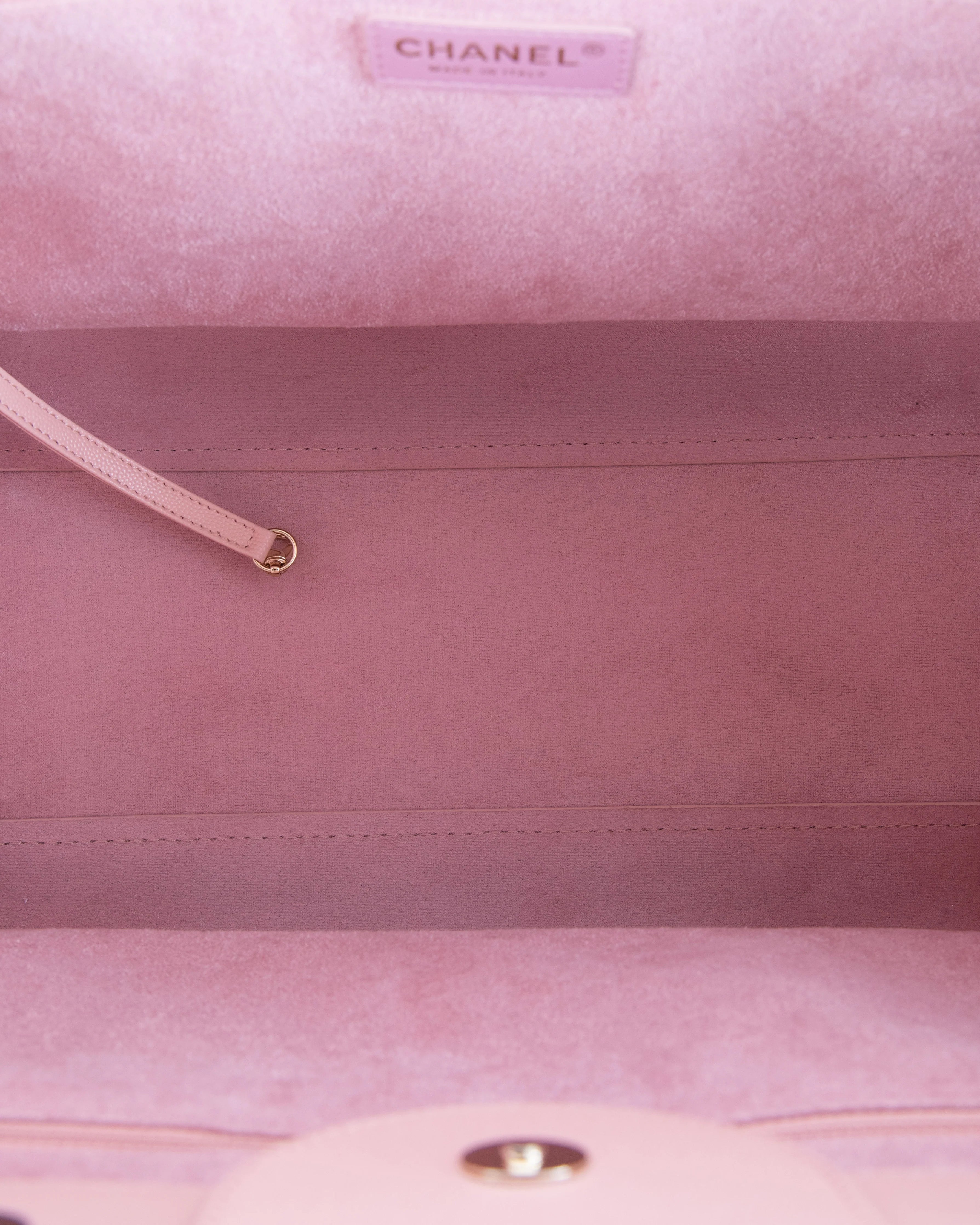 Chanel Deauville Large Pink Tote Bag