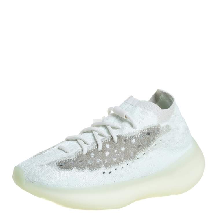 Yeezy x adidas Mint Green Knit Fabric Boost 380 Calcite Glow Sneakers Size 37 1/3