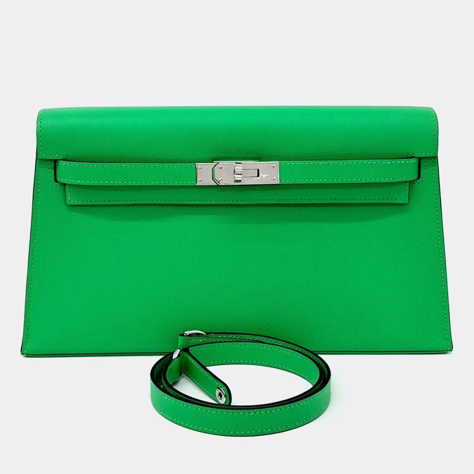 Hermes Leather Vert Cosmics Kelly Elan (B)