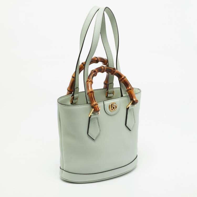 Gucci Diana Small Mint Green Leather Tote