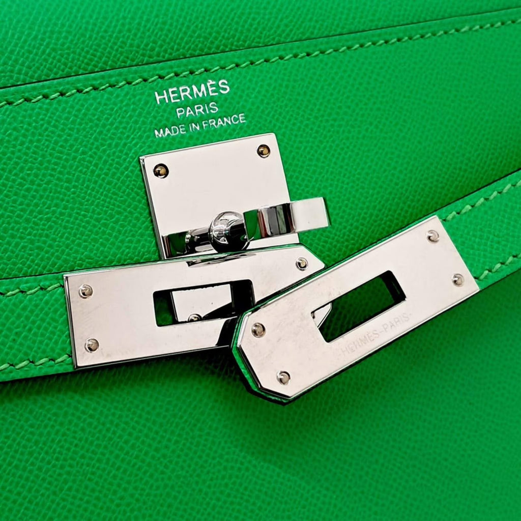 Hermes Leather Vert Cosmics Kelly Elan (B)