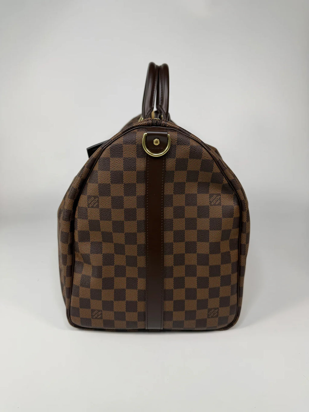 LOUIS VUITTON KEEPALL 55 IN DAMIER EBENE GOLD HARDWARE