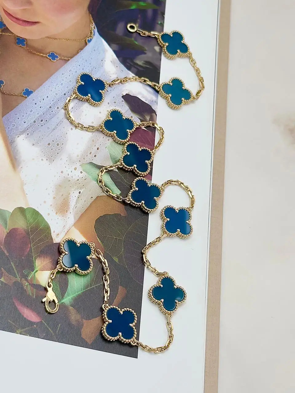 Van Cleef And Arpels Vintage Alhambra Necklace 10 Motifs