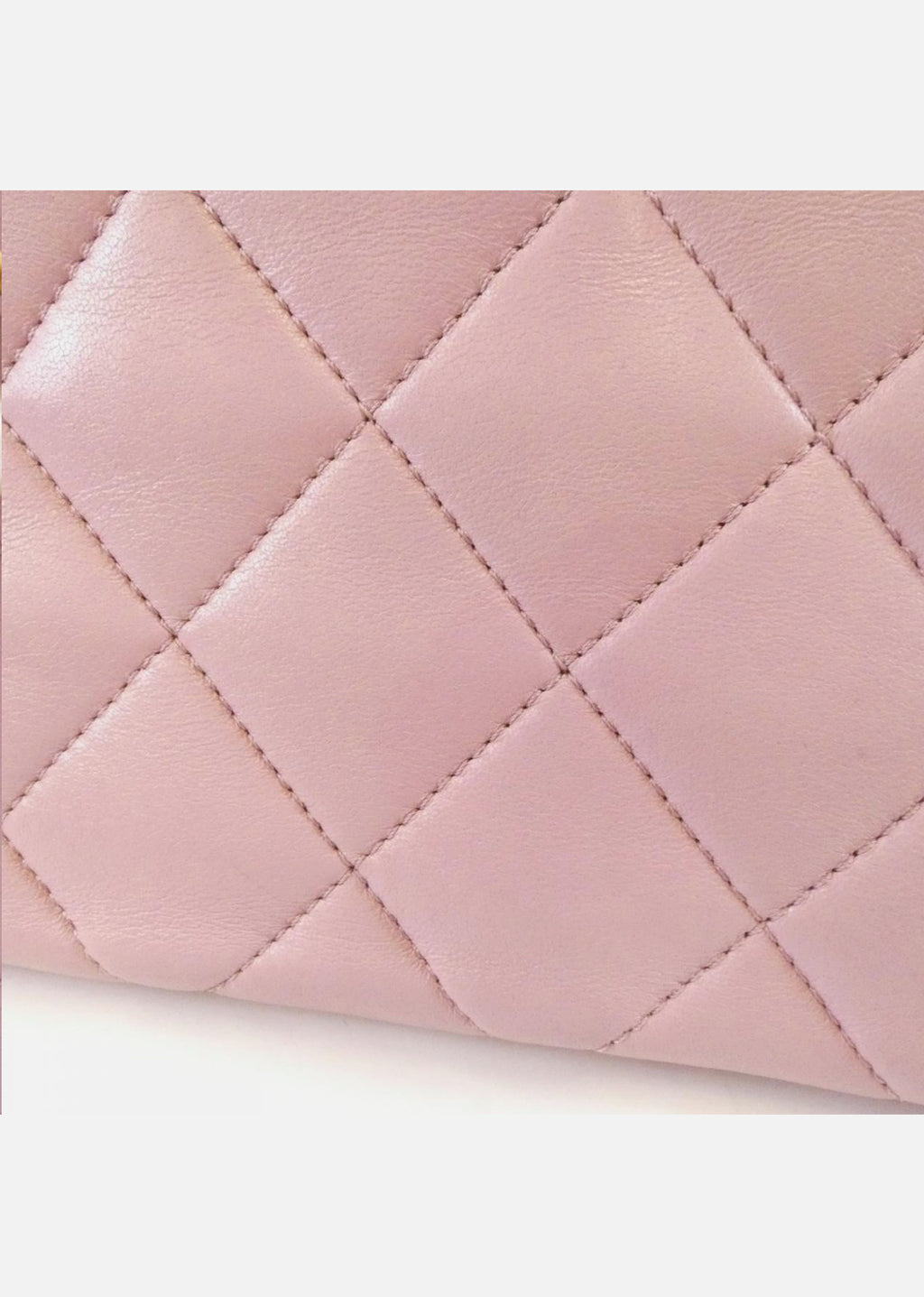 Chanel Pink Lambskin Shoulderbag With Gold Hardware