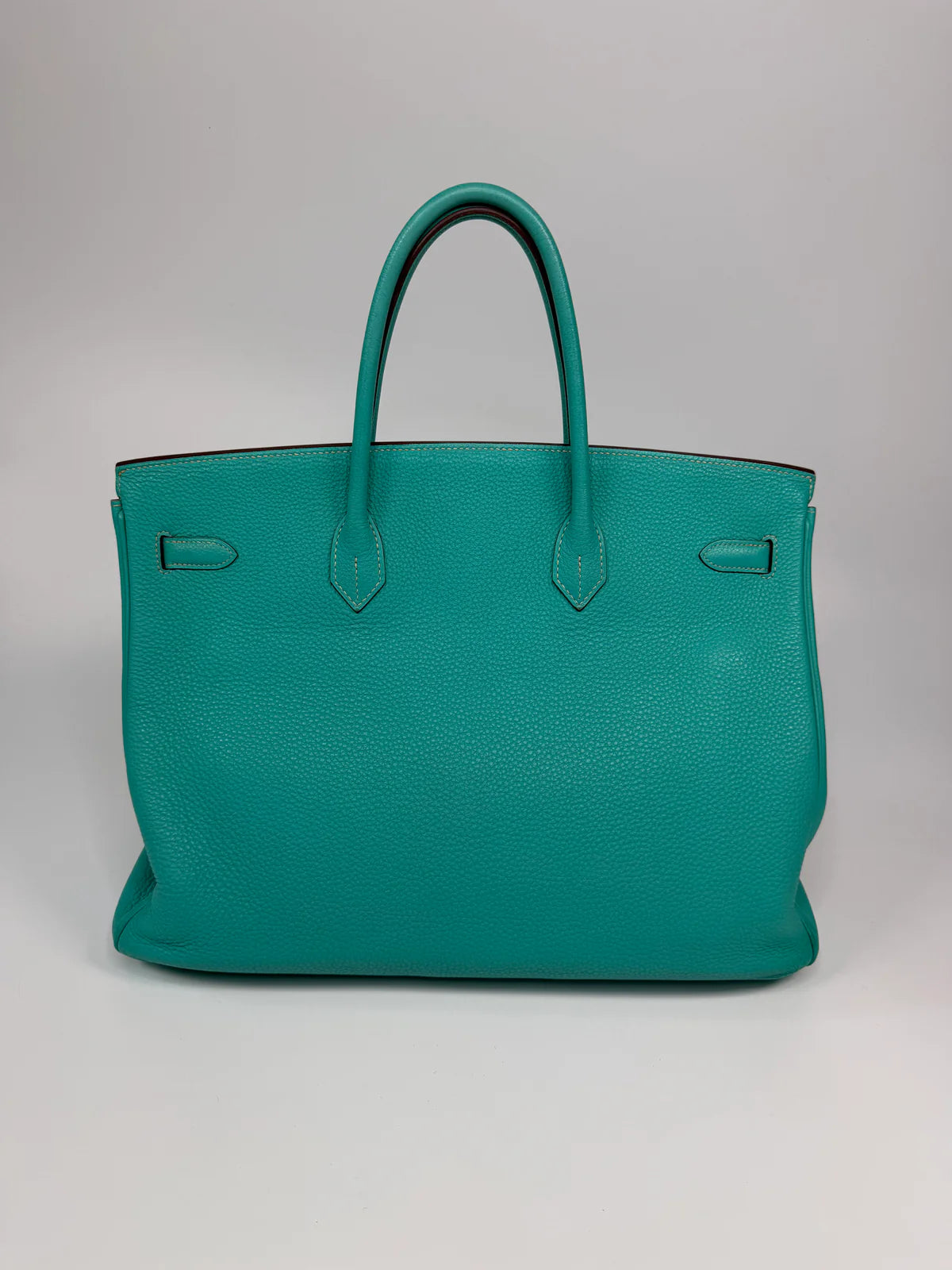 HERMÈS BIRKIN 40 IN BLEU LAGOON TOGO LEATHER WITH PALLADIUM HARDWARE