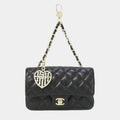 Chanel Flap Black Leather Bag