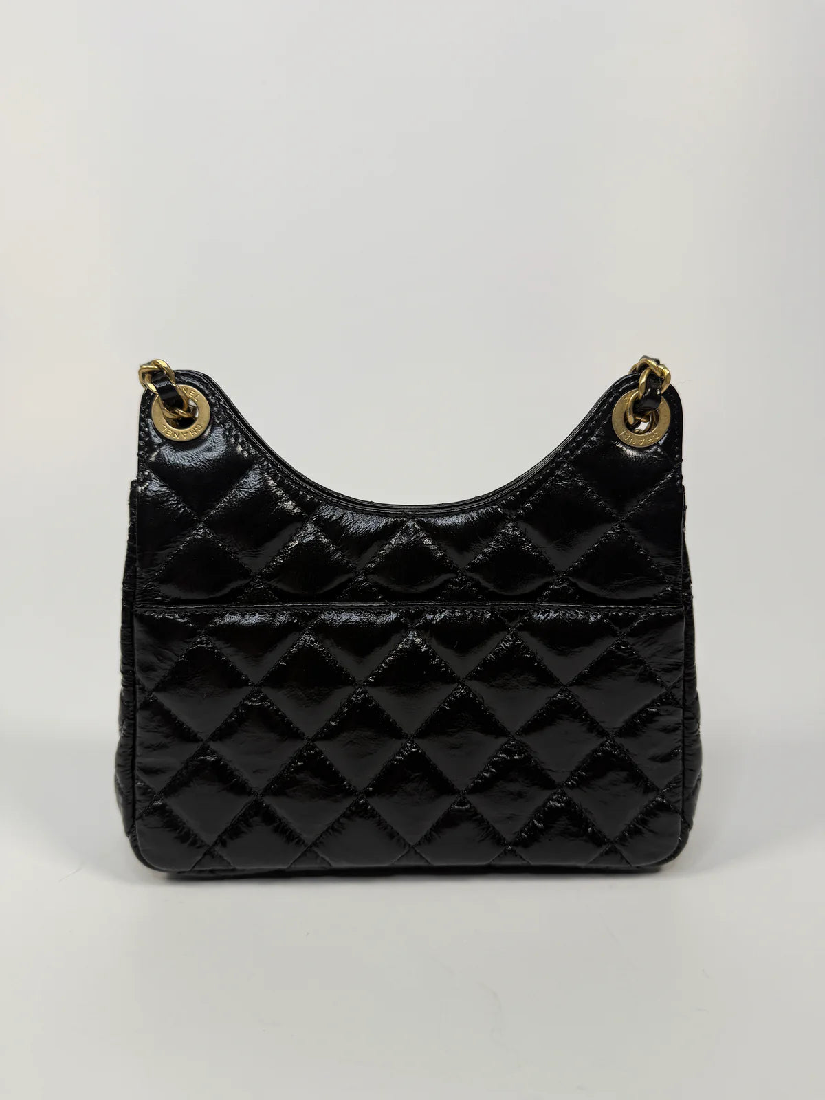 CHANEL MINI QUILTED MEDALLION SHOULDER BAG WITH GOLD HARDWARE