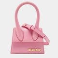Jacquemus Pink Leather Mini Le Chiquito Top Handle Bag