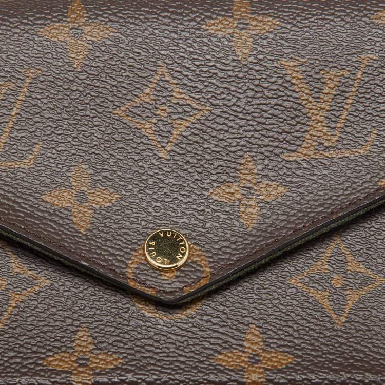 Louis Vuitton Khaki Monogram Canvas Félicie Strap & Go Bag