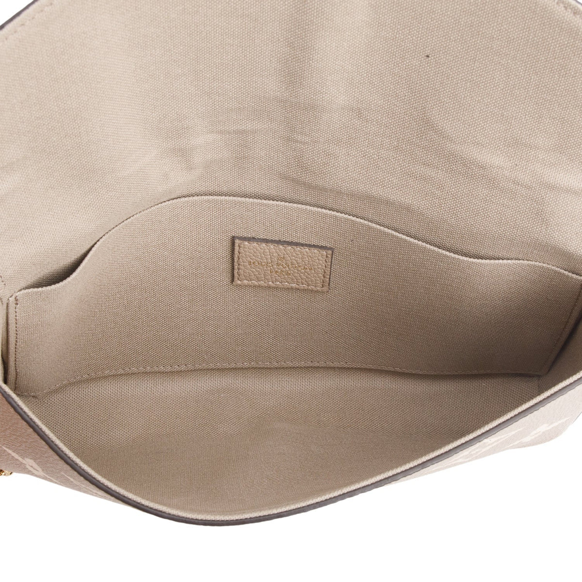 Louis Vuitton Tourterelle Monogram Empreinte Leather Felicie Pochette
