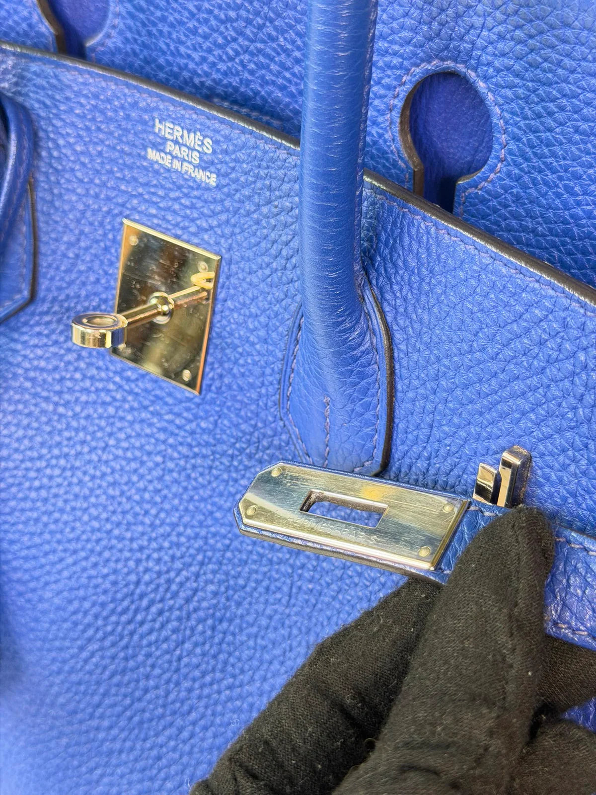 HERMÈS BIRKIN 35 ELECTRIC BLEU TOGO LEATHER WITH PALLADIUM HARDWARE