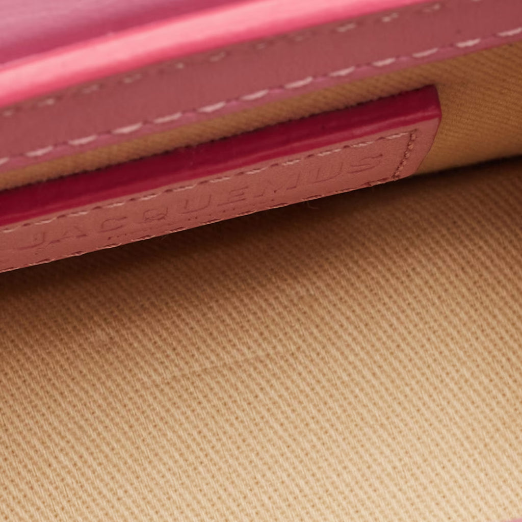Jacquemus Pink Leather Mini Le Chiquito Top Handle Bag