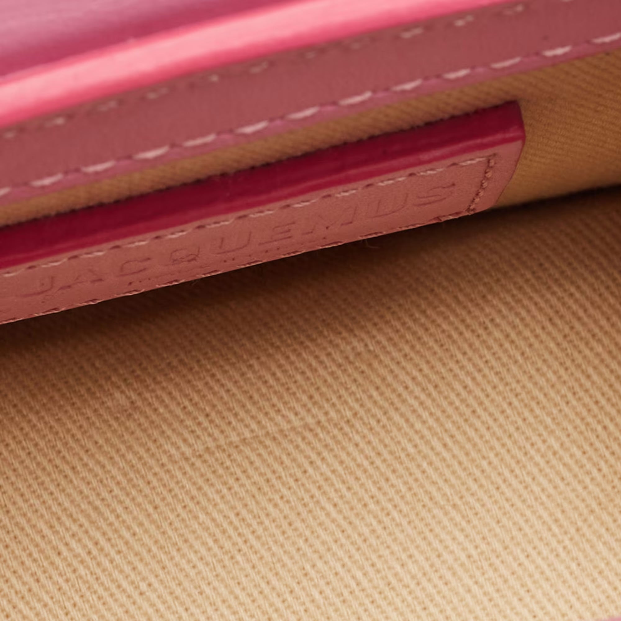 Jacquemus Pink Leather Mini Le Chiquito Top Handle Bag