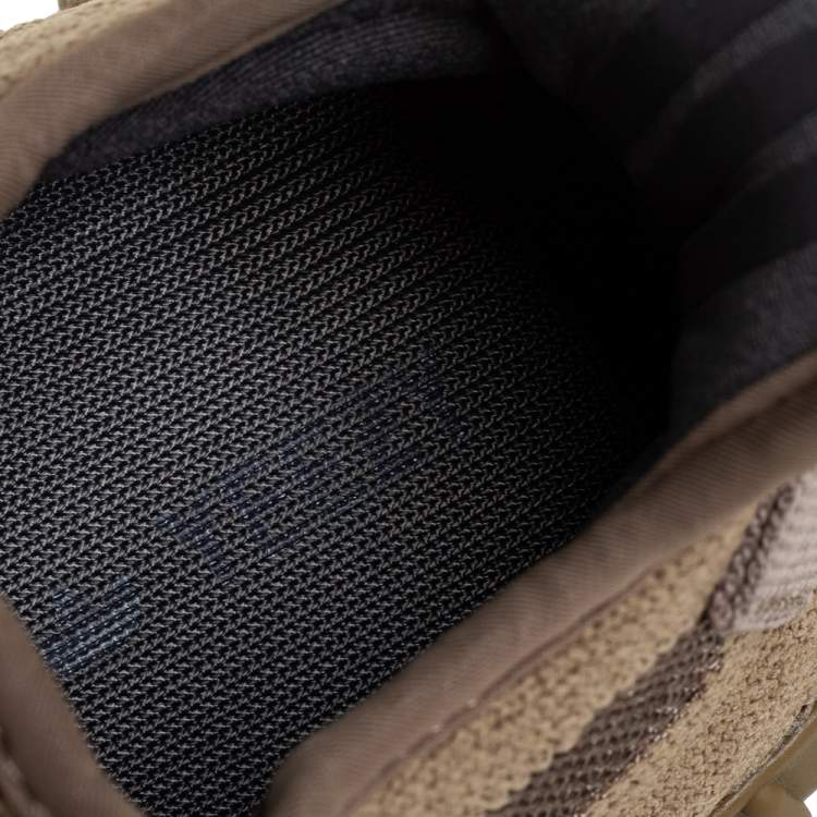 Yeezy x adidas Brown Knit Fabric Boost 350 V2 Earth Sneakers Size 38 2/3