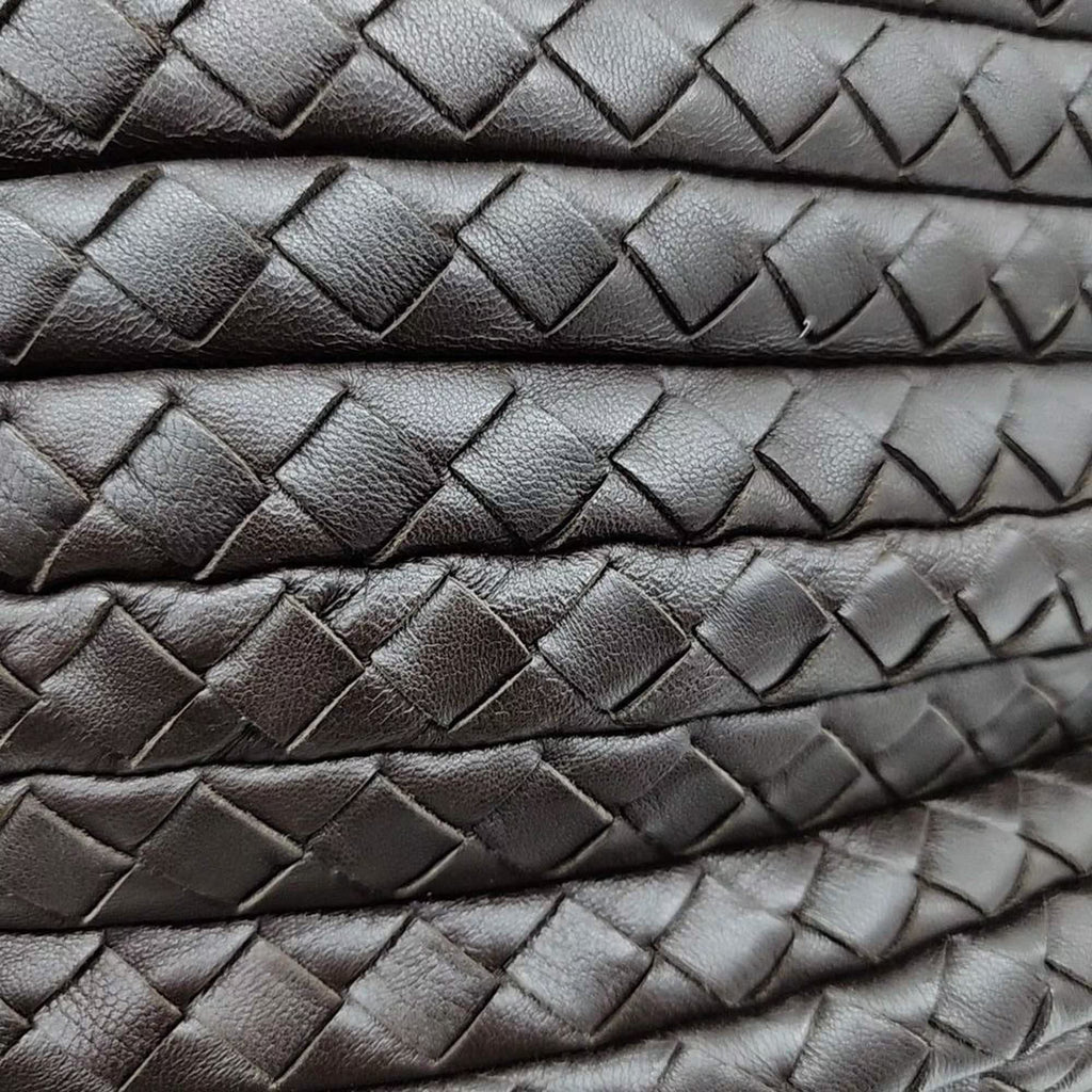 Bottega Veneta Brown Leather Mesh Tote Bag