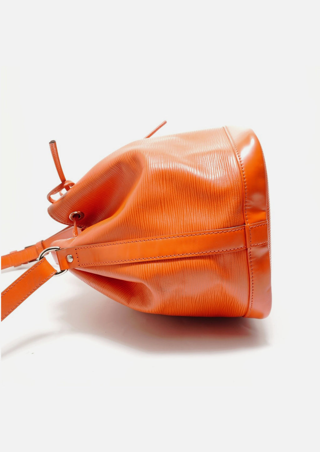 LOUIS VUITTON 2014 Petit Noe Epi Shoulder Bag Orange