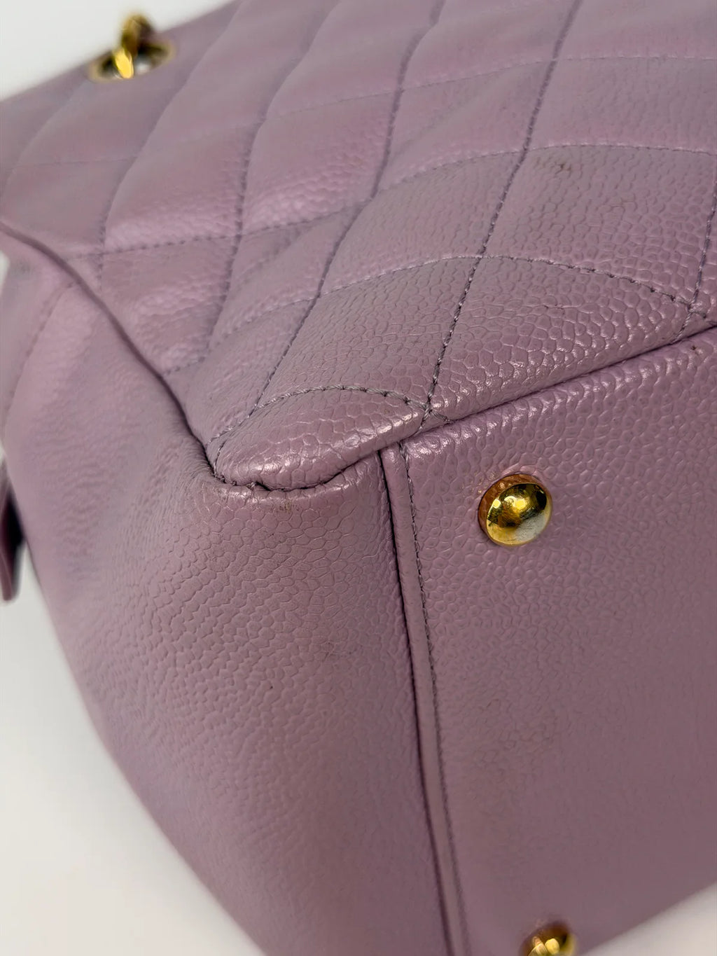CHANEL PETITE TIMELESS TOTE IN LILAC CAVIAR LEATHER WITH GOLD HARDWARE