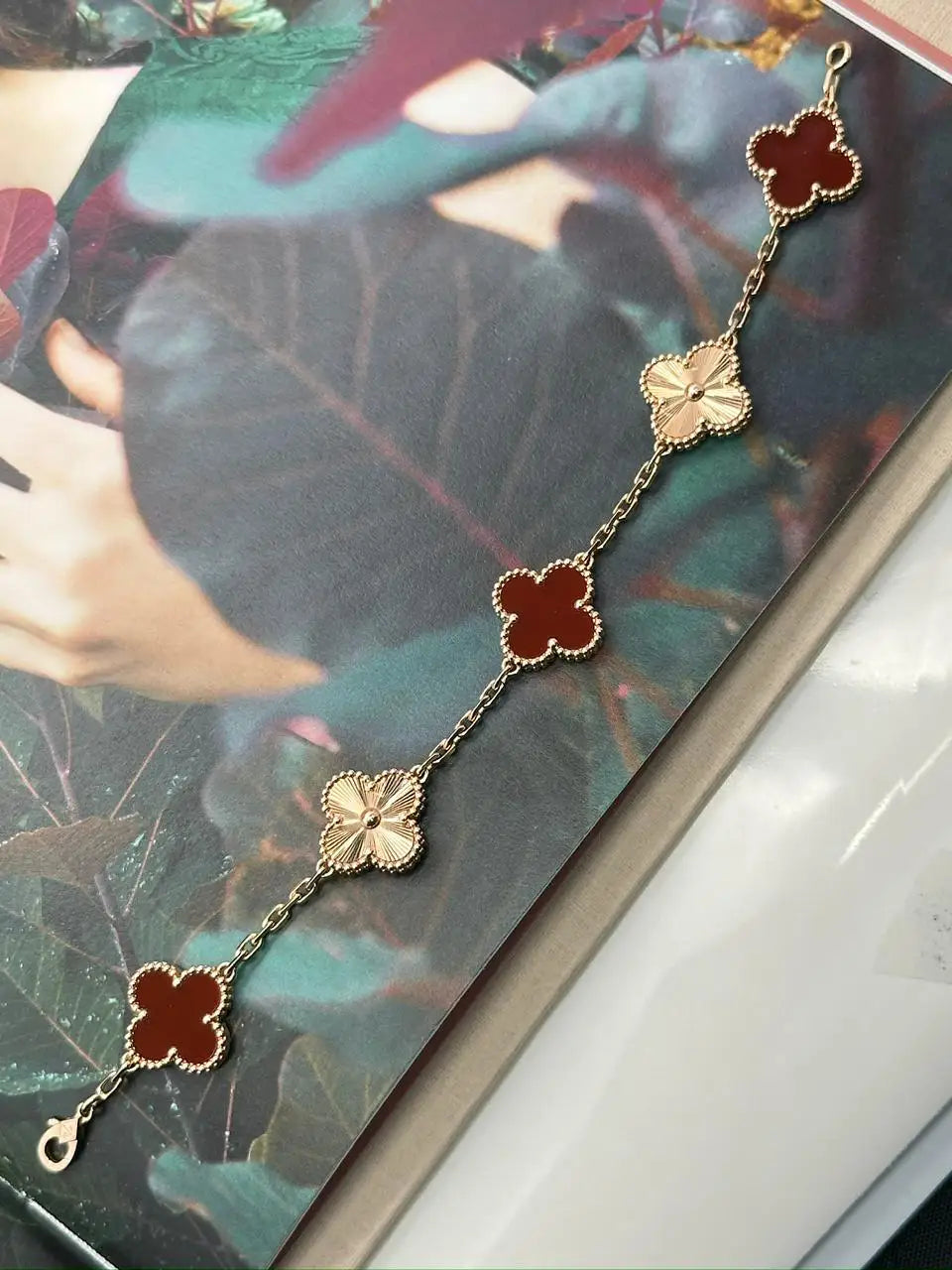 Van Cleef And Arpels Vintage Alhambra 5 Motifs Bracelet