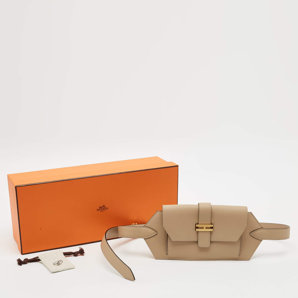 Hermes Elan Pocket 24 Trench Swift Leather Belt Bag