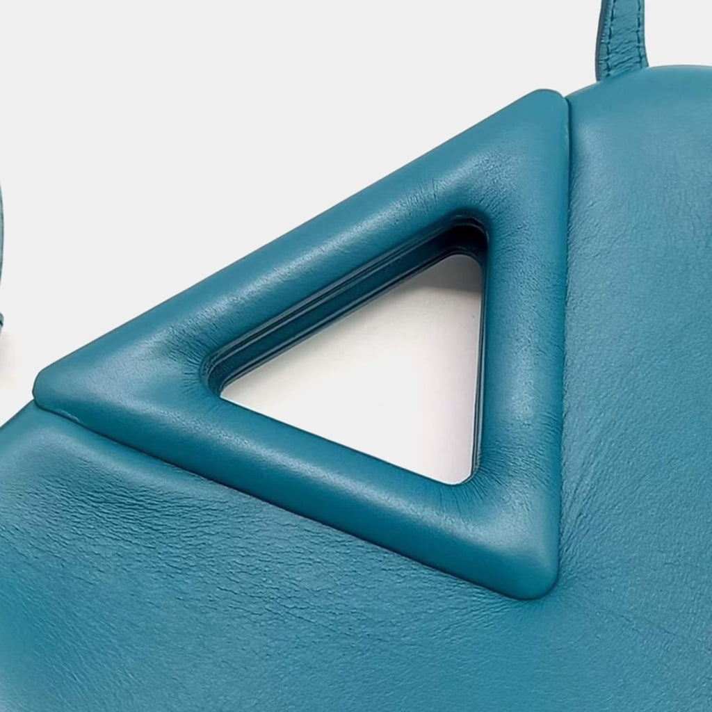 Bottega Veneta Point Blue Leather Bag