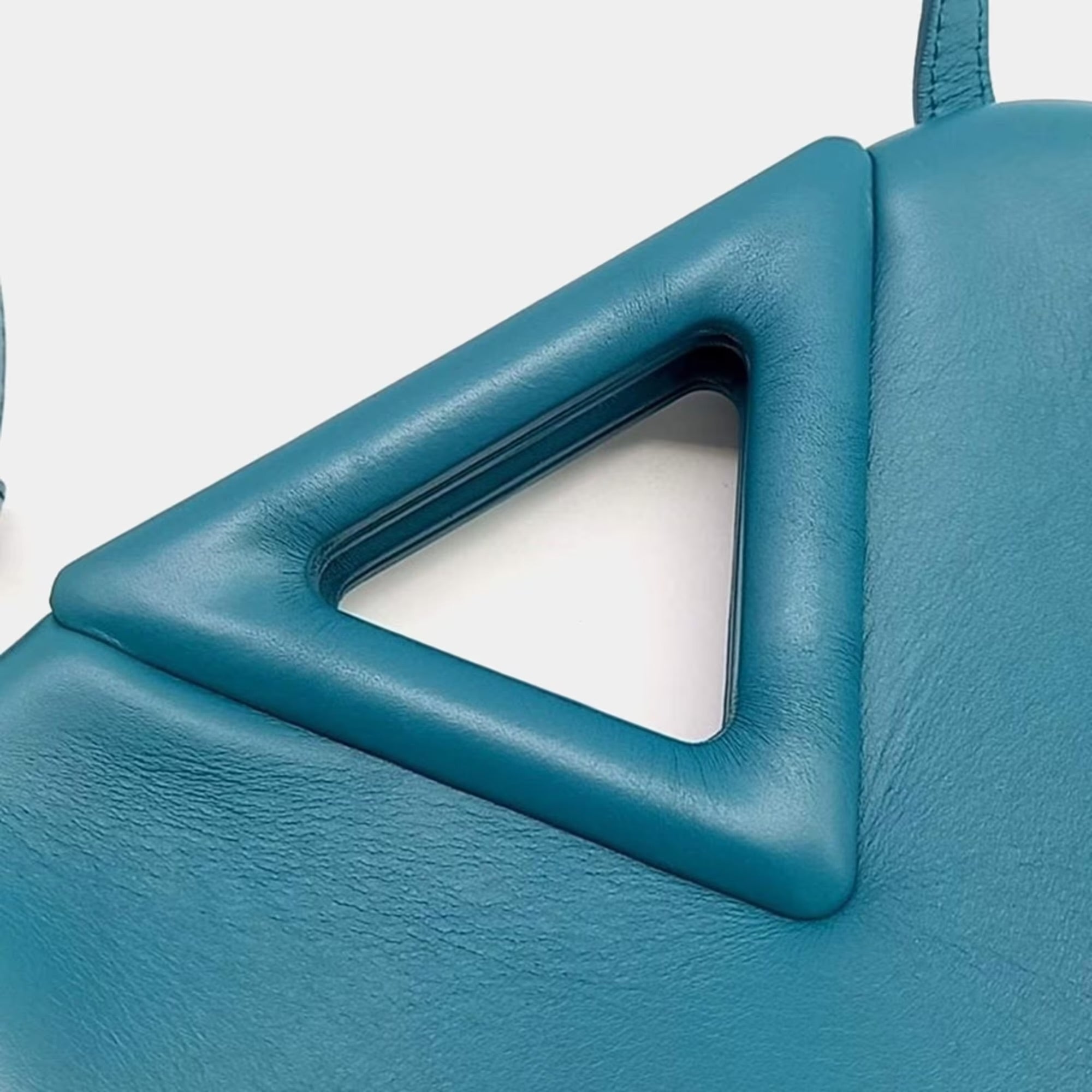 Bottega Veneta Point Blue Leather Bag