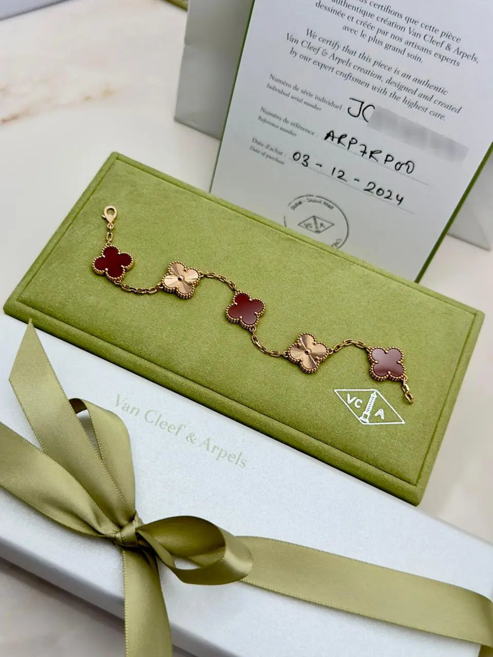 Van Cleef And Arpels Vintage Alhambra 5 Motifs Bracelet