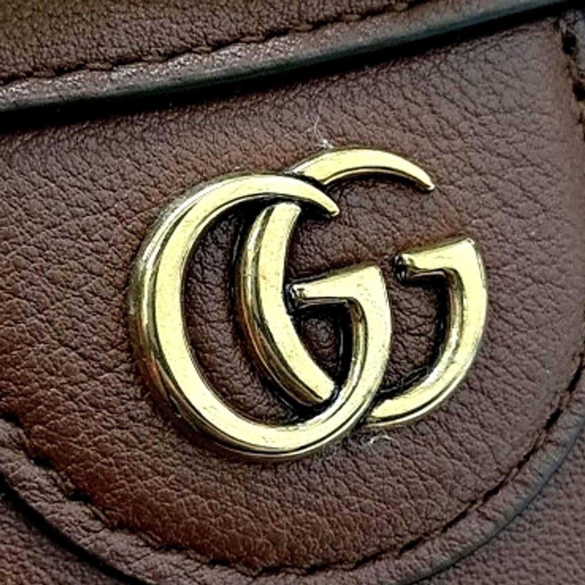Gucci Brown Leather Diana Tote and Shoulder Bag