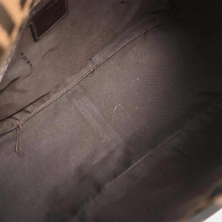 Fendi Brown Canvas Zucca Handbag