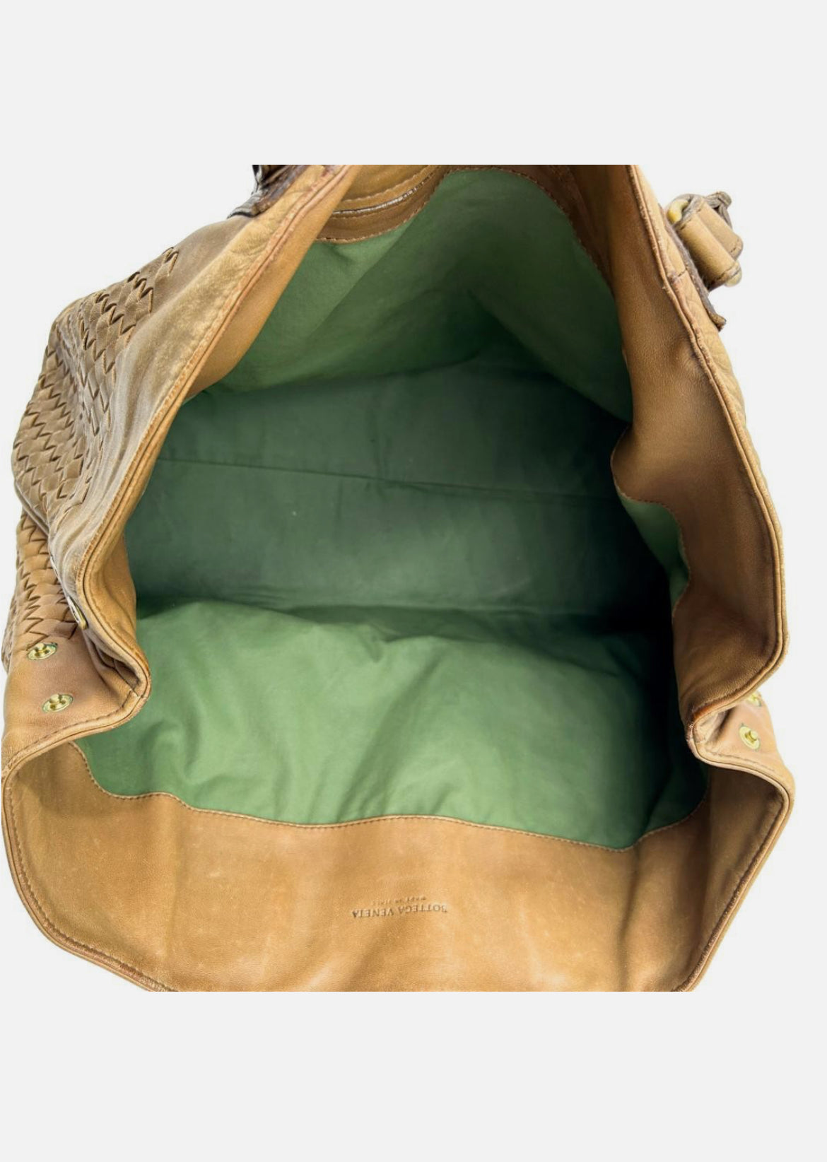 Bottega Veneta Intrecciato Leather Tote Bag Brown