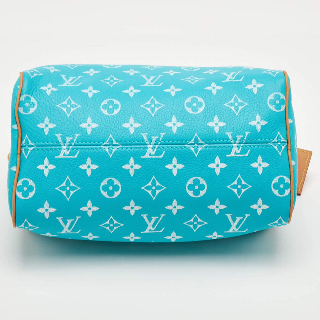 Louis Vuitton Speedy P9 Bandoulière 25 Turquoise Leather Bag